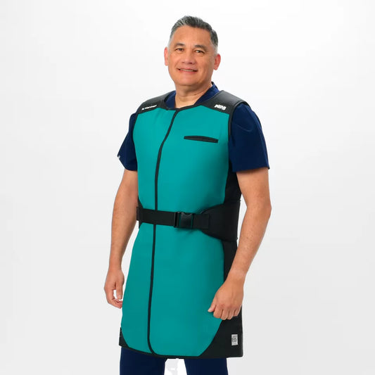 Delantal de envoltura completa con cinturón lumbar– 203